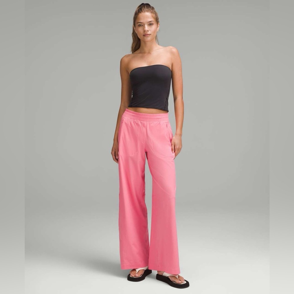 Lululemon Swift Mid-Rise Wide-Leg Pant Sakura Pink Size 8 30.5” inseam